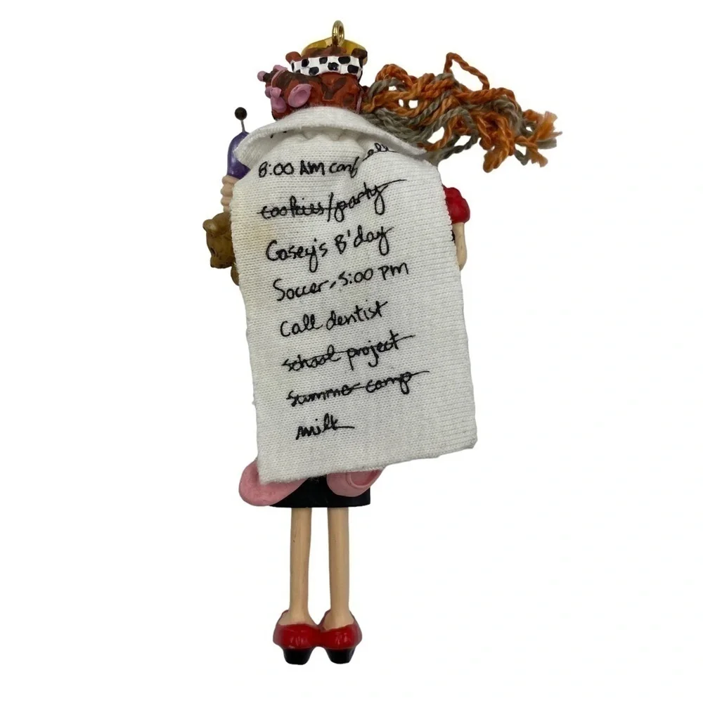 HALLMARK Queen of Muli-tasking Christmas Ornament 2004 Super Hero Mom